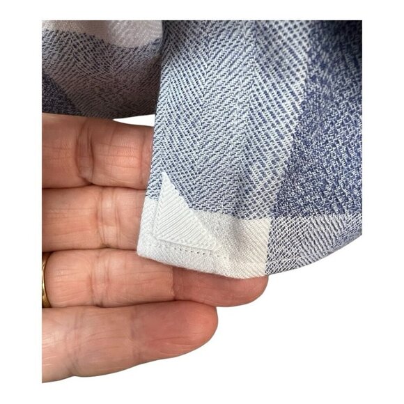 UNTUCKit Womens Volnay Plaid Long Sleeve Button Down Top~Various~Blue White NWT - Picture 9 of 11